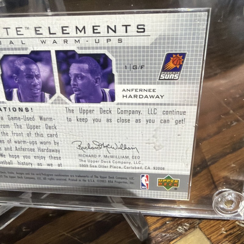 2003-04 Finite-Elements Dual Warm-Ups Anfernee Hardaway, Amare Stoudemire #FE15 gallery