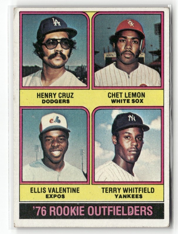 1967 Topps Rookie Outfielders – #590 Cruz | Lemon | Valentine | Whitfield VG