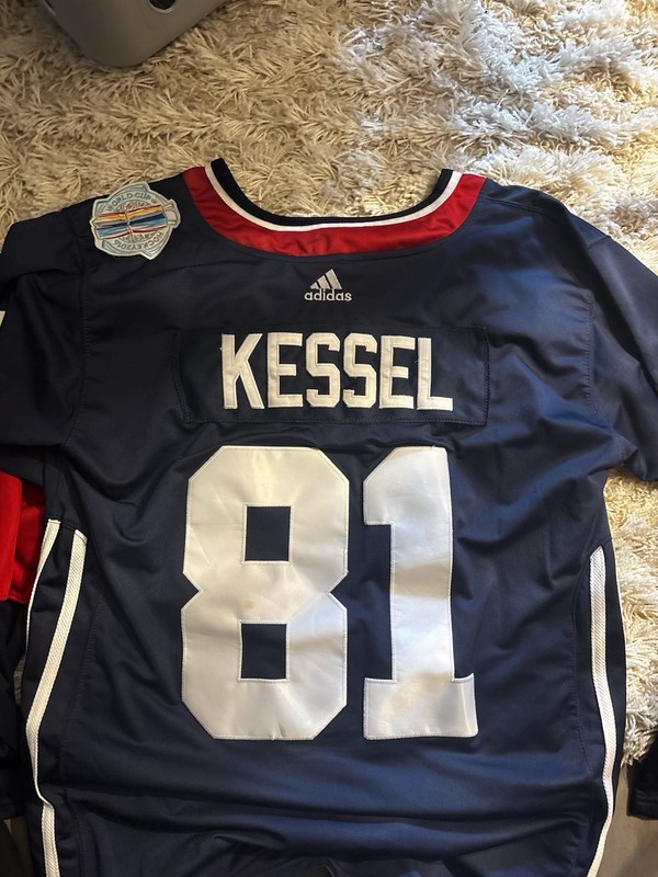 adidas USA Kessel #81 World Cup of Hockey 2016 Jersey Navy Red White Size L gallery