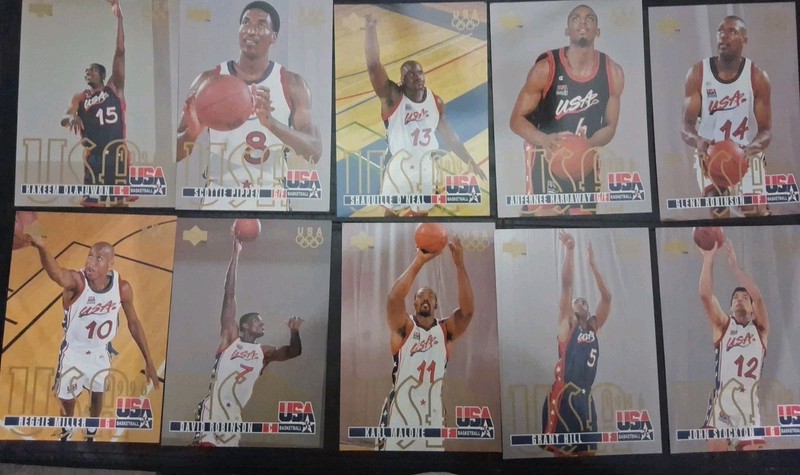 1995-96 Upper Deck USA Entire Basketball 10 Card Lot Dream Team