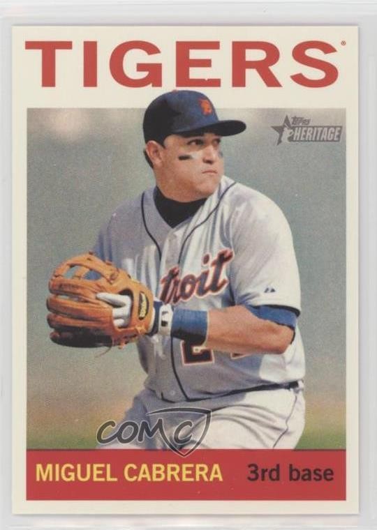 2013 Topps Heritage Action Variation Miguel Cabrera #426 s7f