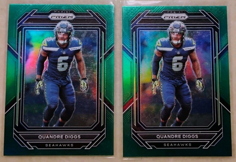 Quandre 2022 Panini Prizm NFL Green Prizm #260 Seattle Seahawks (2) Cards