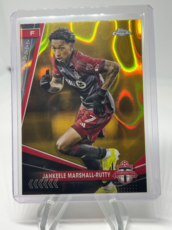 2024 Topps Chrome MLS Jahkeele Marshall-Rutty Gold Lava Refractor #107