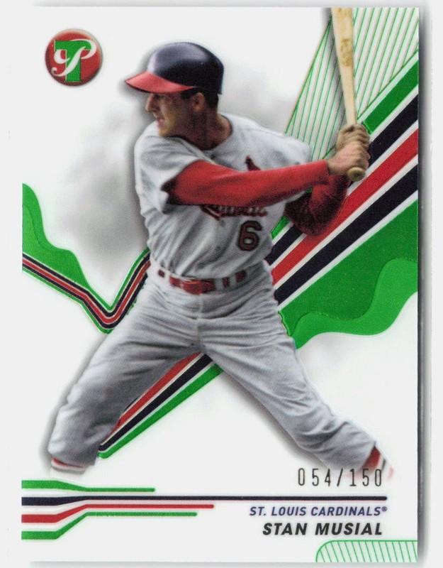2024 Topps Pristine #245 Stan Musial Green Refractor #/150 Cardinals