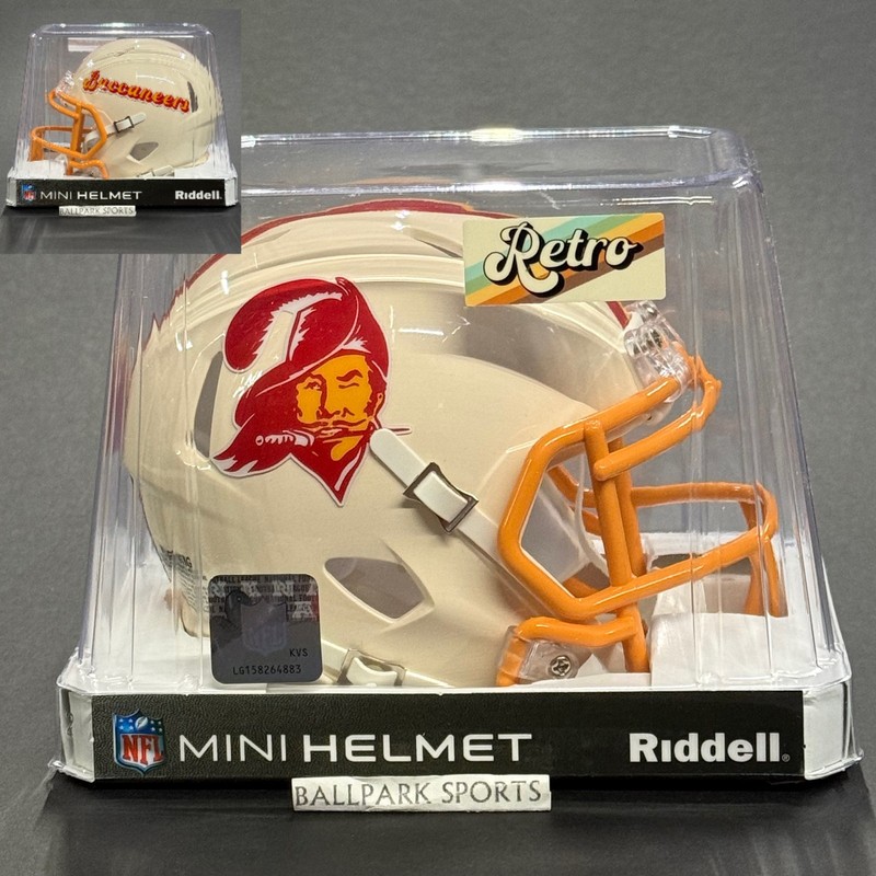 Tampa Bay Buccaneers Retro Collection Mini Helmet by Riddell NFL BRAND NEW!