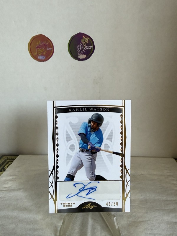 2022 Leaf TRINITY GOLD PROSPECT ROOKIE AUTO Kahlil Watson /50