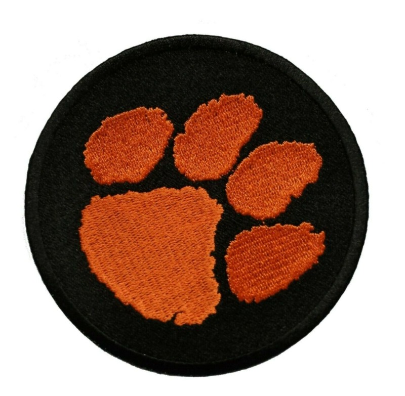 Clemson Tigers NCAA College Football Embroidered Sew On Iron On Patch Black