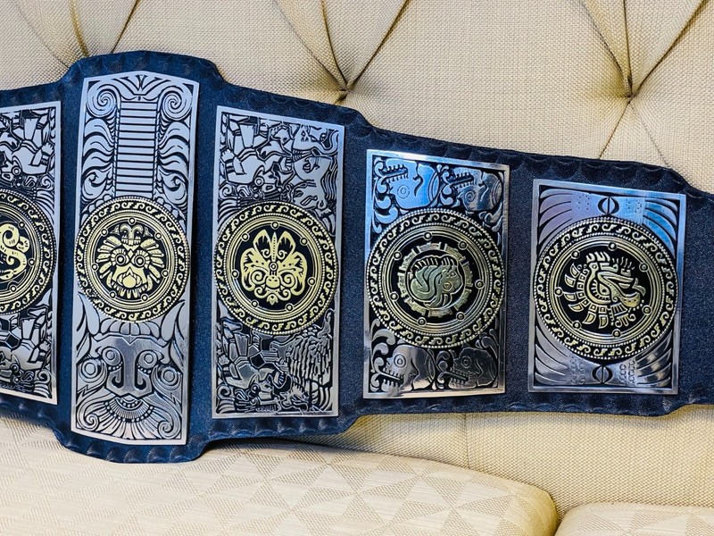 LUCHA Underground Gift of the God Championship Title Belt Champion Replica 2mm gallery