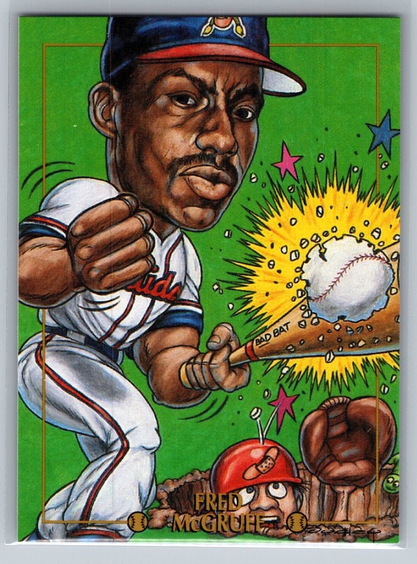 1993-95 Cardtoons – Fred McGriff – Fred McGruff #45