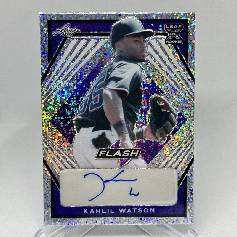 2021 Leaf Flash Kahlil Watson RC Auto #BA-KW1 /75