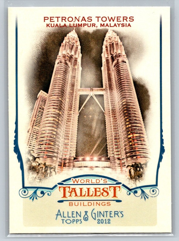 Petronas Towers 2012 Topps Allen & Ginter World’s Tallest Buildings #WTB3