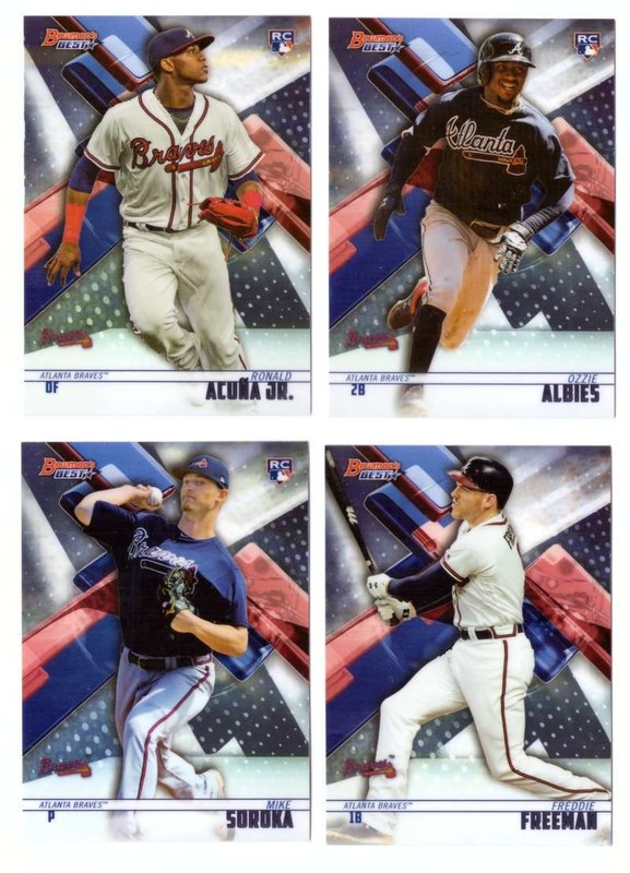 2018 Bowman’s Best – ATLANTA BRAVES w/ Ronald Acuna Jr. RC