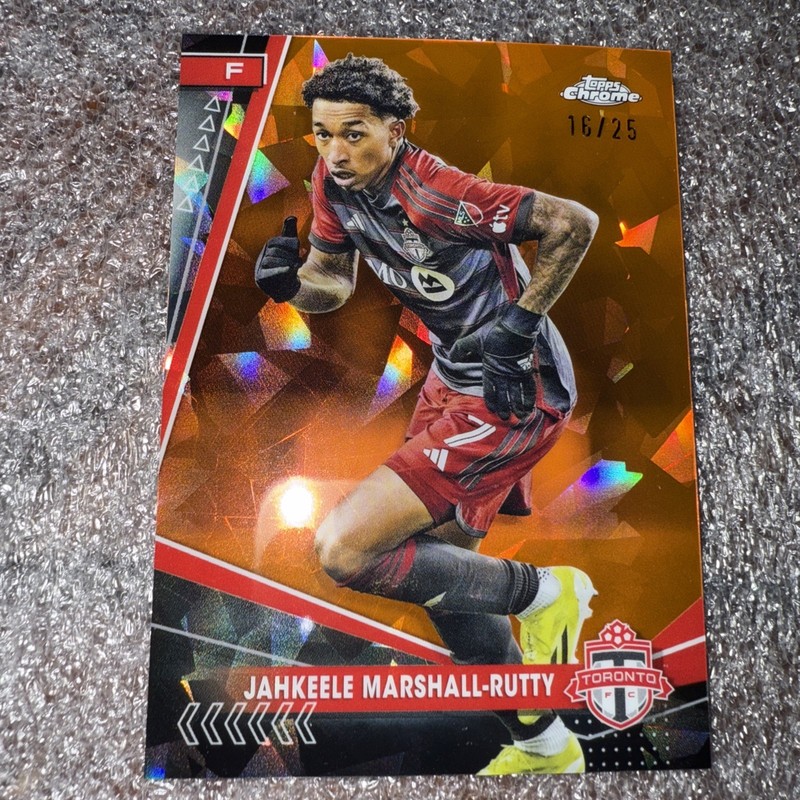 2024 Topps Chrome Sapphire MLS Jahkeele Marshall-Rutty Refractor /25Orange #107