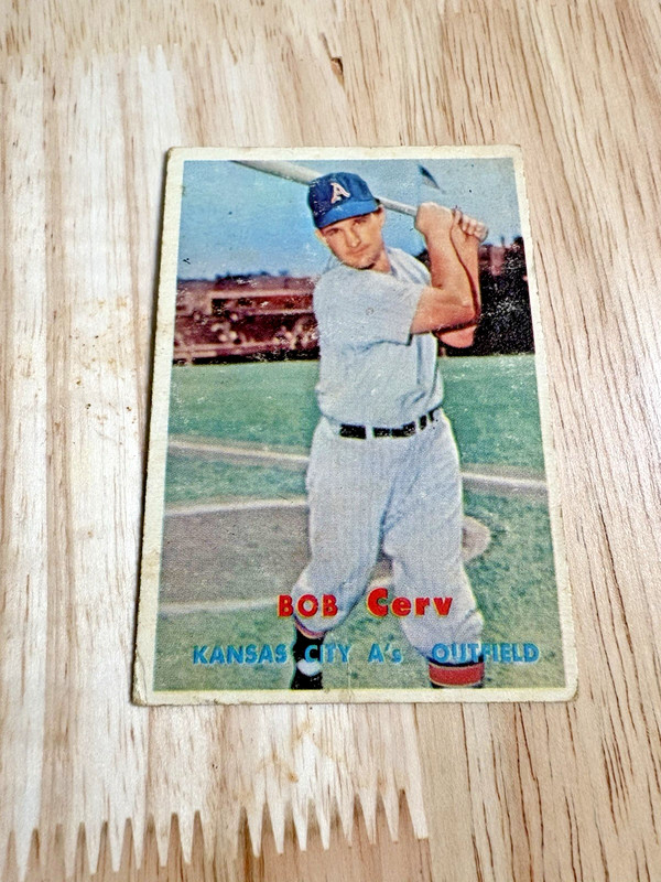 1957 Topps Bob Cerv Kansas City Athletics #269 Ungraded
