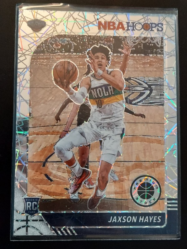 2019-20 Hoops Premium Stock Jaxson Hayes Silver Laser Prizm #205 RC Pelicans