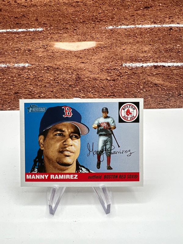 2004 Topps Heritage #180A Manny Ramirez Red Sox New Logo