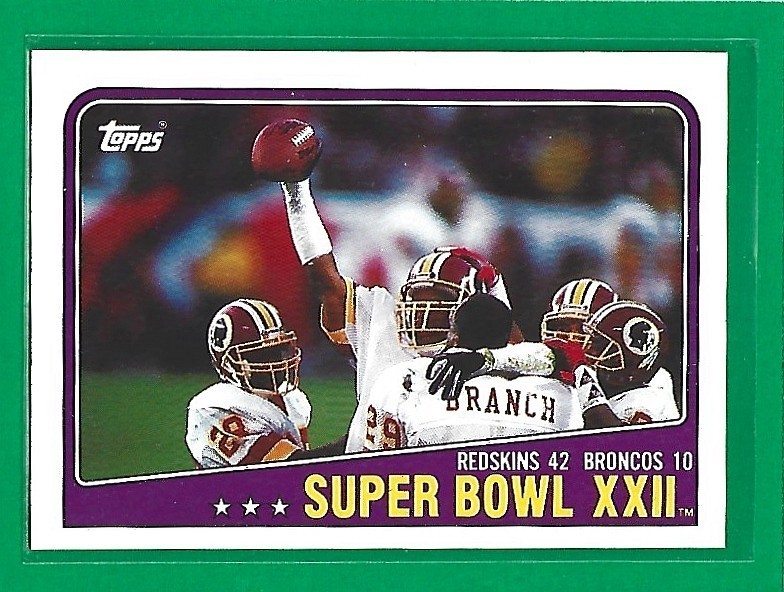 1988 Topps – Super Bowl XXII #1