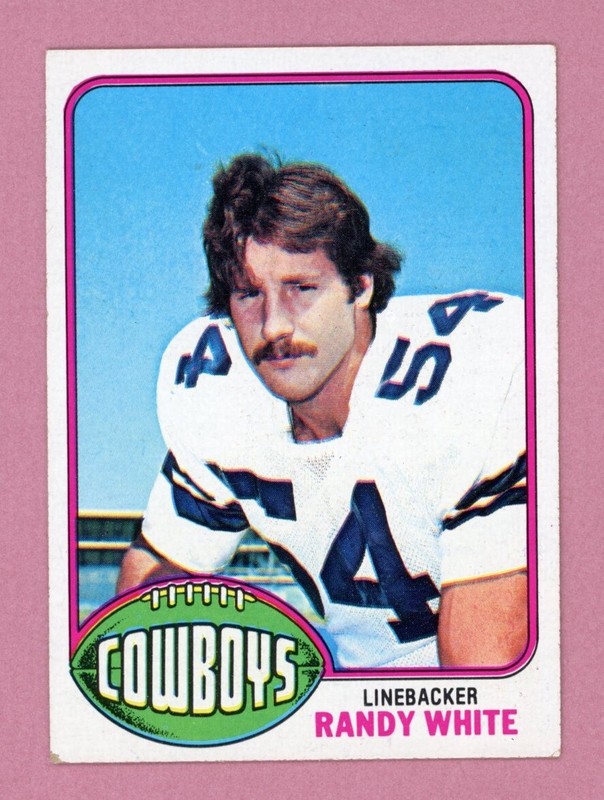 1976 Topps #158 Randy White Dallas Cowboys Rookie Football Card EX – EX+