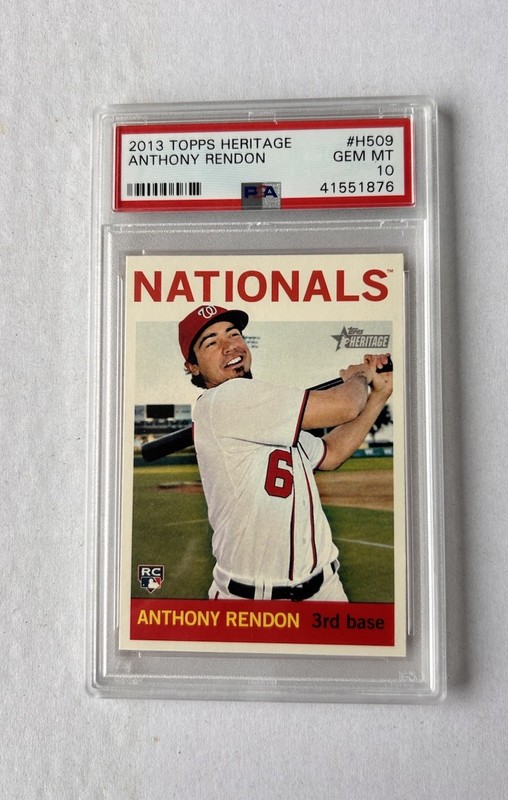 2013 TOPPS HERITAGE ANTHONY RENDON GEM MINT PSA 10 RC Rookie Angels Nationals