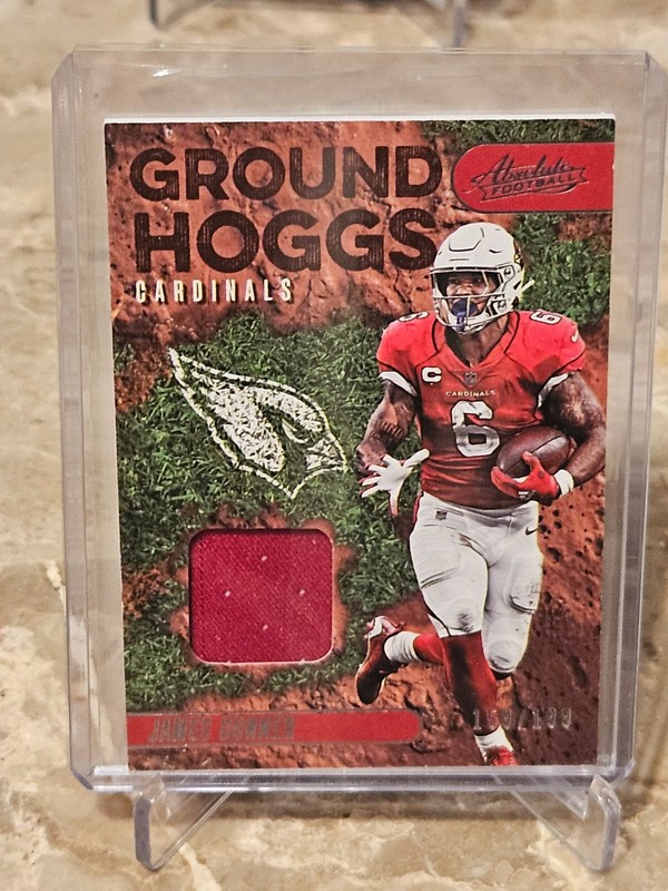 2023 Absolute – Ground Hoggs Materials #GH-16 James Conner /199 (MEM) Cardinals