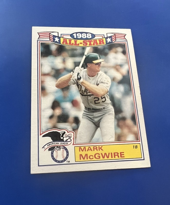 1989 Topps Mark McGwire 1988 All-Star #2 of 22 Athletics!!!