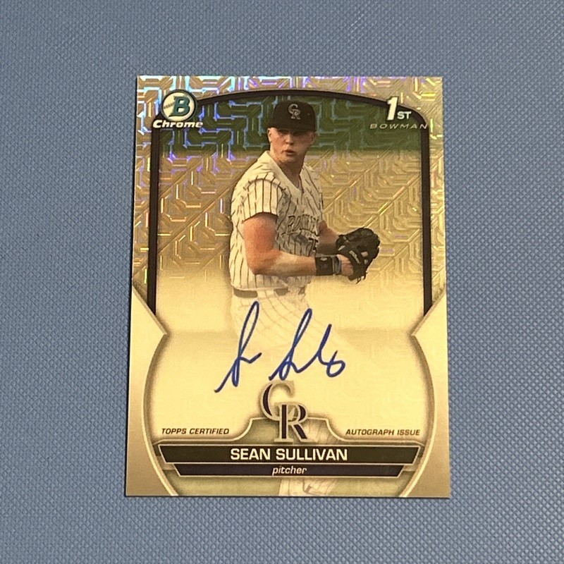2023 Bowman Draft – Sean Sullivan 1st Bowman Auto Choice Refractor /150 #CDA-SS