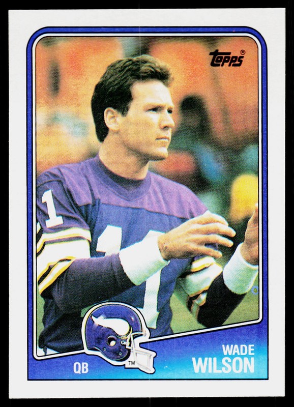 Wade Wilson, 1988 Topps, #147, Minnesota Vikings, RC