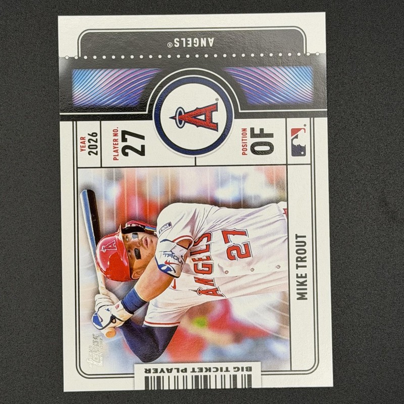 2026 Topps Big Ticket Players Mike Trout #BTP-1 Los Angeles Angels 3*63