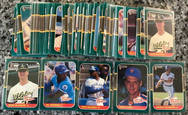 1987 Donruss The Rookies Pick Your Card 1-56 PYC McGwire Bo Jackson FREE SHIPPIN
