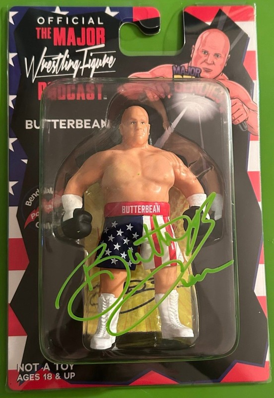 Butterbean Signed Major Bendies Figure
