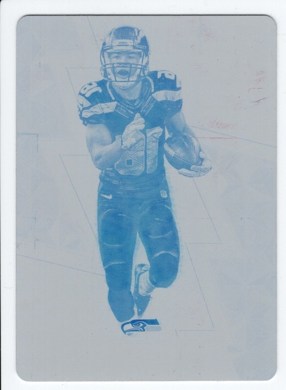 2016 Spectra Printing Plate Cyan Tyler Lockett 1/1 Seattle Seahawks