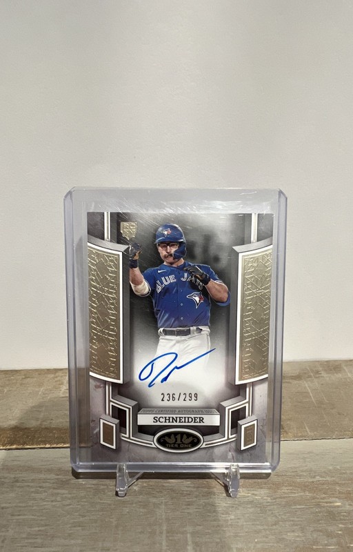 2024 Topps Tier One – Breakout Autographs Davis Schneider #BOA-DS /299 (AU, RC)