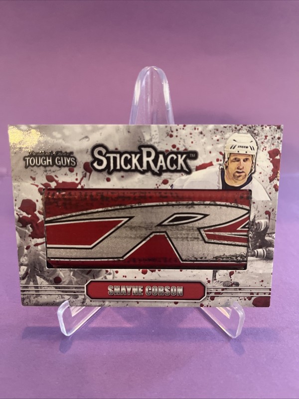 2024 TOUGH GUYS STICK RACK JUMBO G/U STICK RED SHAYNE CORSON #1/1 SSP