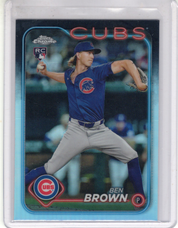 2024 Topps Chrome Update Series – Ben Brown #USC67 Refractor (RC)