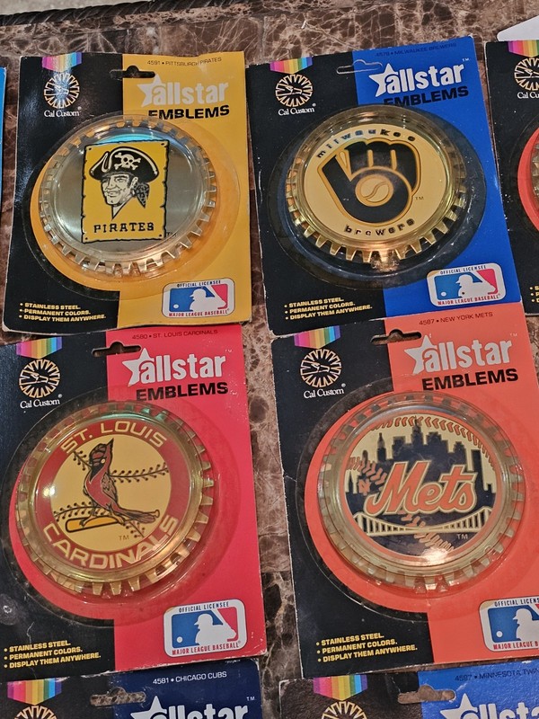 RARE Cal Custom Grille Wall Badge AllStar Emblems 1983 MLB ALL 26 TEAMS COMPLETE gallery