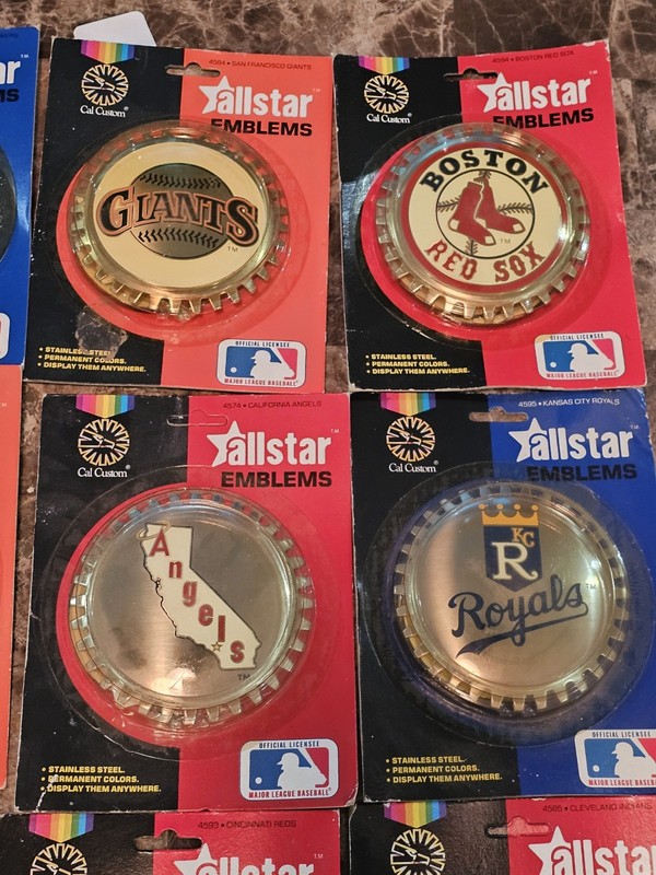 RARE Cal Custom Grille Wall Badge AllStar Emblems 1983 MLB ALL 26 TEAMS COMPLETE gallery