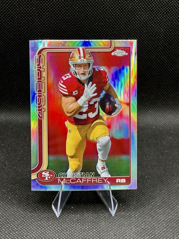 Christian McCaffrey Refractor 2025 Topps Chrome #263 San Francisco 49ers