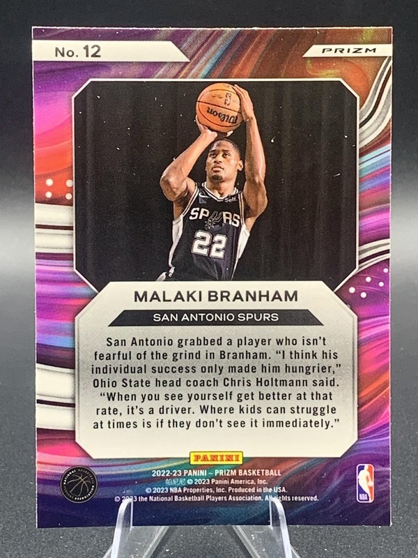 2022-23 Panini Prizm #12 Malaki Branham Instant Impact Prizms Silver gallery