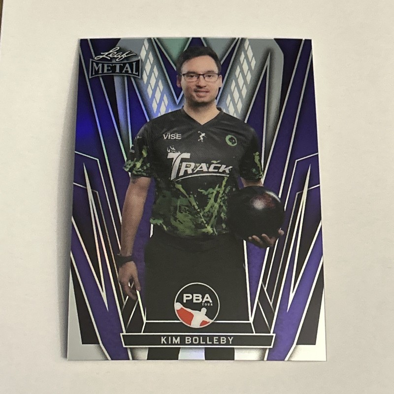 Kim Bolleby Purple Prismatic 2024 Leaf Metal # 34 PBA Bowling 5/20