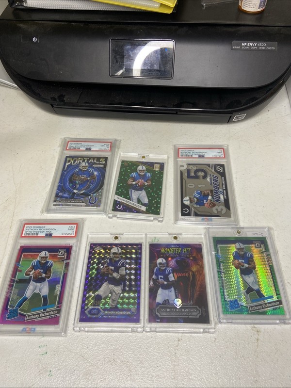 Anthony Richardson NFL Sports Card Lot PSA Graded Slabs Optic,Topps, Prizm ,