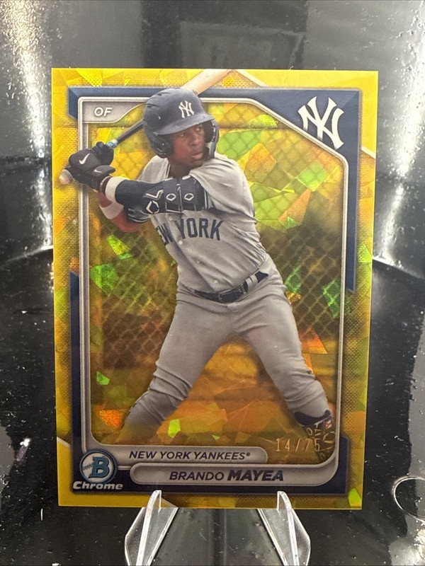 2024 Bowman Sapphire Edition Brando Mayea #BCP-84 Yellow /75