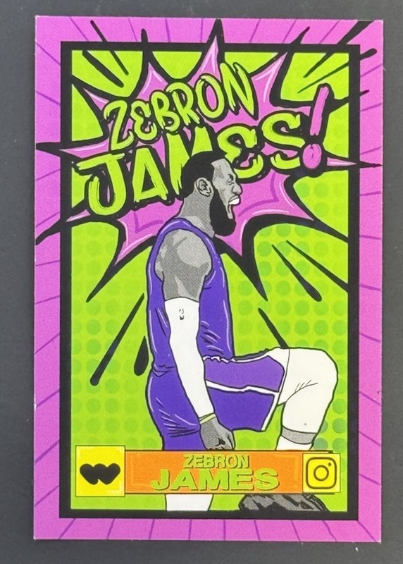 Zebron James WhatNot Superstar Hobbie Homies Sticker Card