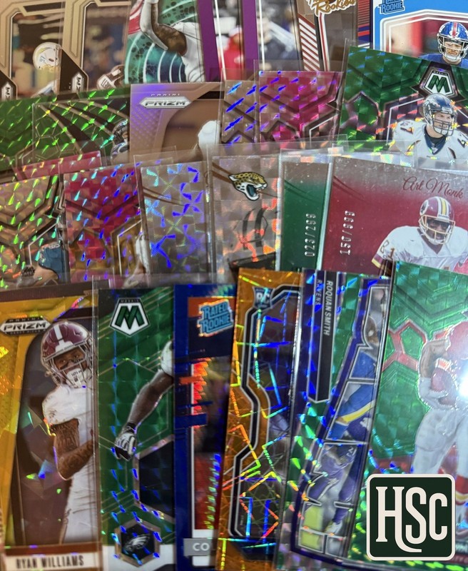 Football NFL – 80 Card Lot – Rookies, Parallels, Memorabilia, Autos, Numbered