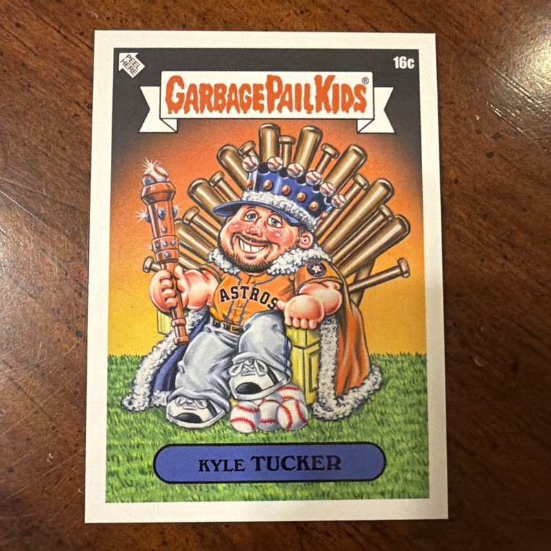 2023 GPK x MLB Garbage Pail Kids Kyle Tucker Series 3 real name variation 16C SP