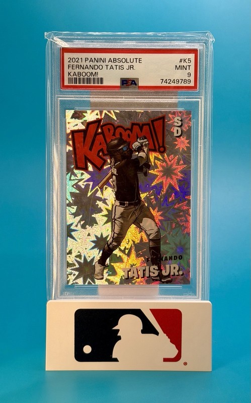 2021 Panini Absolute – Kaboom! Fernando Tatís Jr. #K5 PSA 9 Padres Case Hit
