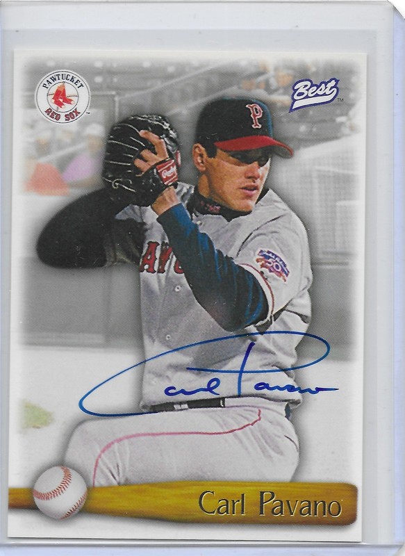 Carl Pavano Autograph Auto Best 1999 Boston Red Sox