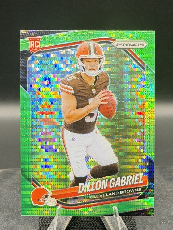 2025 Panini Prizm- Dillon Gabriel #372 Neon Green Pulsar Prizm (RC)