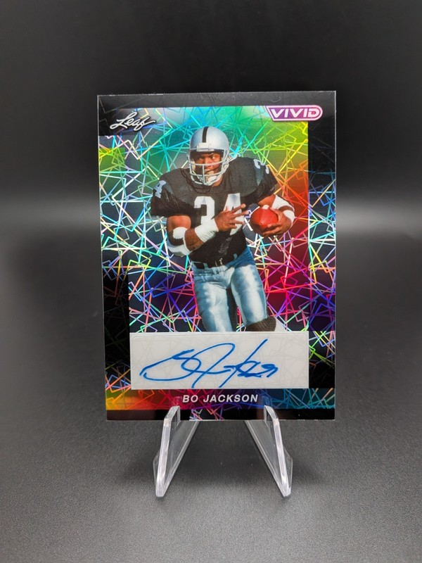 2024 Leaf Vivid – Black Lazer Bo Jackson Autograph #BA-BJ1 1/1 SSP Color Match