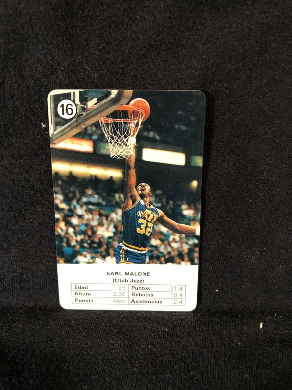 1988 Fournier Estrellas KARL MALONE #18 (Ready To Grade!)