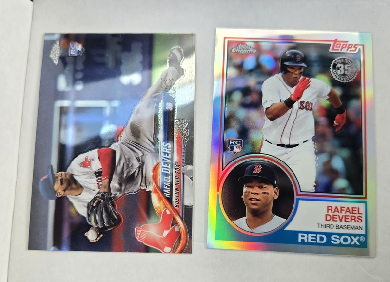 2018 Topps Chrome Rafael Devers Rookie Card Lot, #HMT23, #83T-18